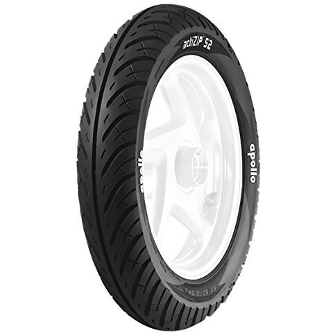 Apollo Tubeless Bike Tyre 90/90-17 Actizip F2 TL-D (47 x 47 x 9 cm, Black)