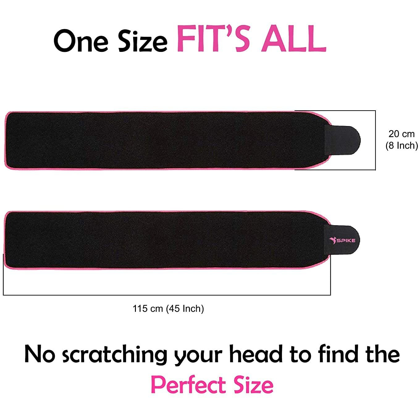 SPIKE Sweat Slim Belt for Men and Women Tummy Trimmer Body Shapewear Sauna Waist Trainer Adjustable Sweat Belt(Spike Sweat Slim Belt Pink)