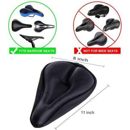Gadget Deals Cycle seat - Cycle seat Cover - with Gel Bicycle Silicone - Cycle seat Cushion with Gel Saddle Seat & Soft Cycle Cover Soft seat Cover for Bicycle