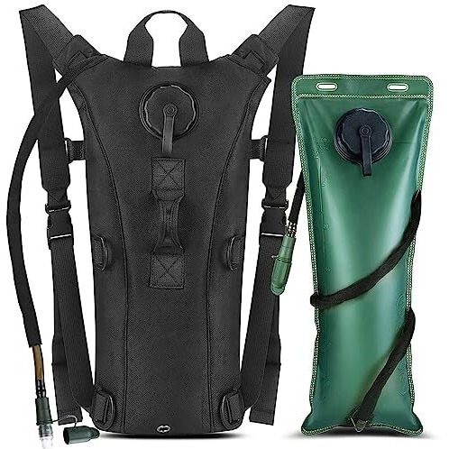 Optifit Hydration Pack Backpack with 3L Bladder, Tactical Water Bag for Hiking, Biking, Running, Walking