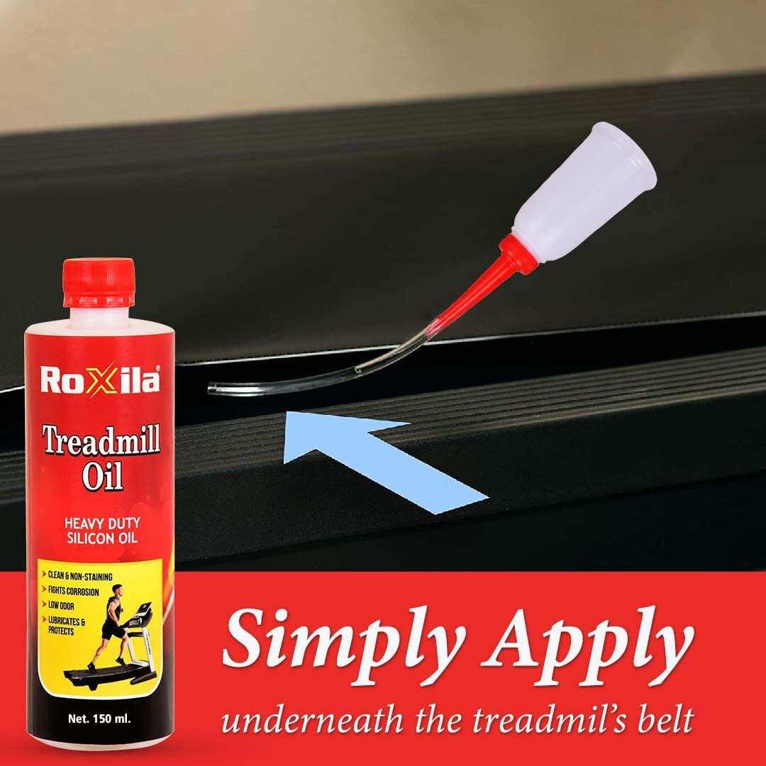 Roxila High Viscosity Pure Silicone Treadmill Lubricant Oil for Belt with Oil Dispenser (150 ml)