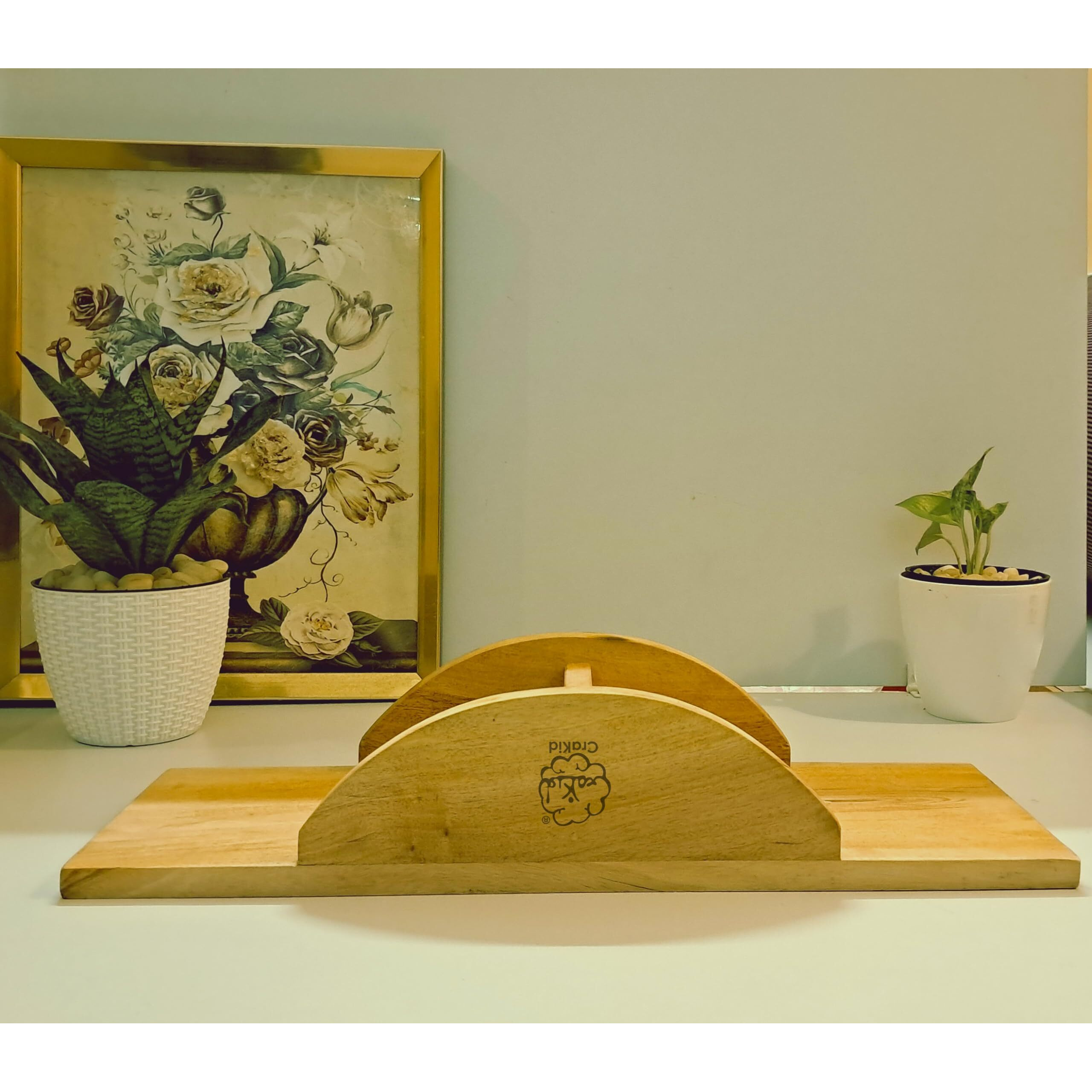 Wooden Balance Board | Gym Exercise | Kids balancing board | Natural Wood | 56 x 20 x 13 Centimeters