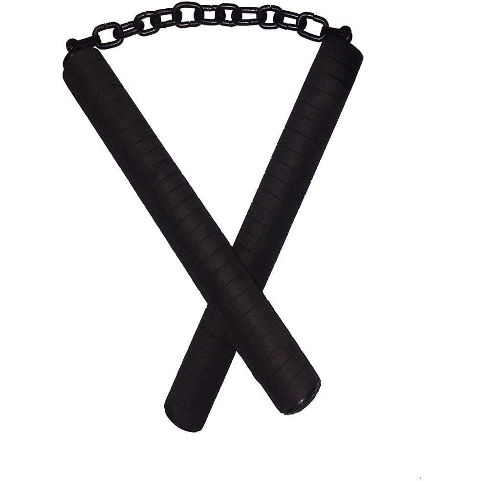 Gadget Deals Rubber Foam- Nunchaku - with Black Handle | nunchaku Rubber | nunchaku Foam - Karate Stick | Karate Equipment