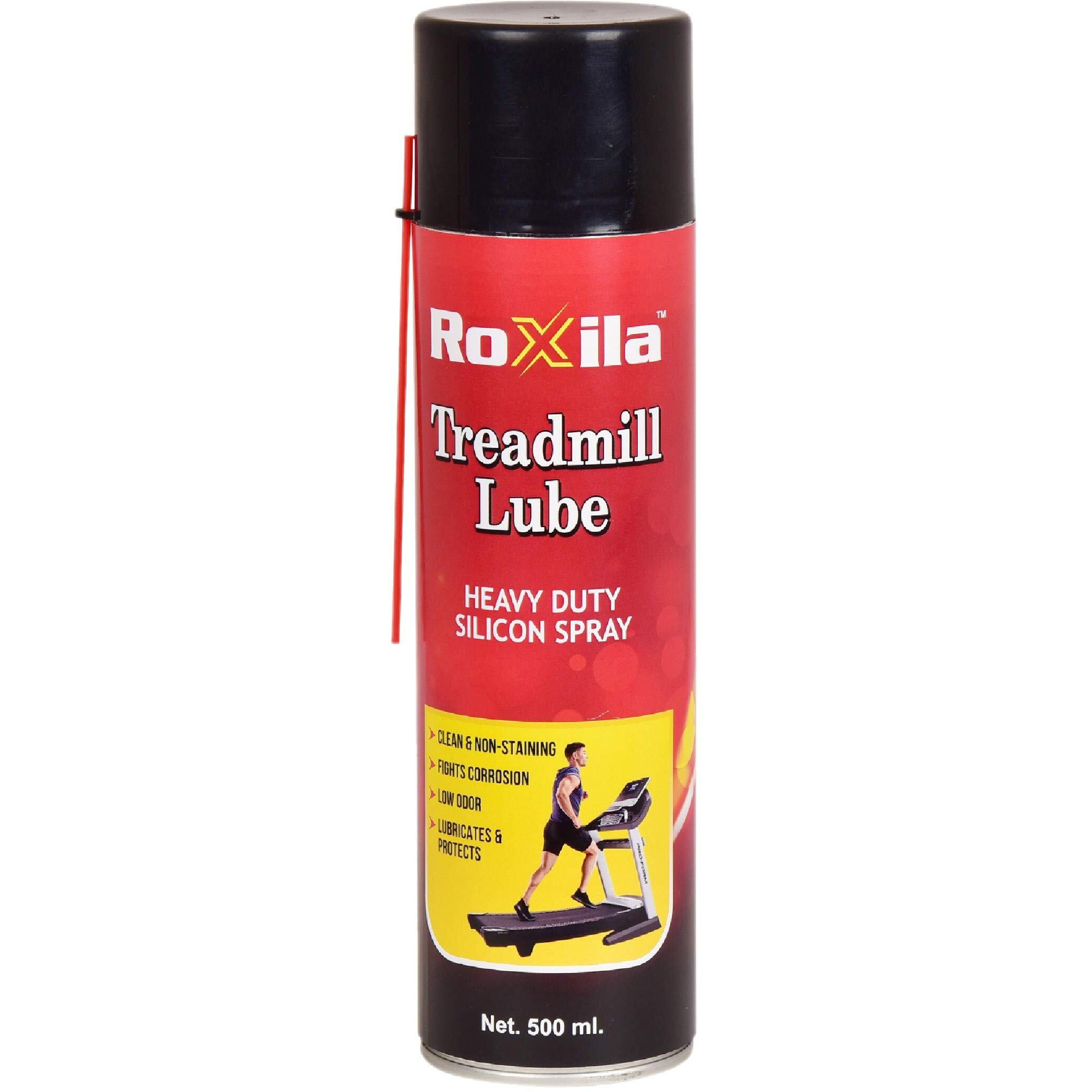 Roxila Treadmill Lubricant Spray For Belt - Heavy Duty Silicone Spray - 500 ML Each (Set Of 2)