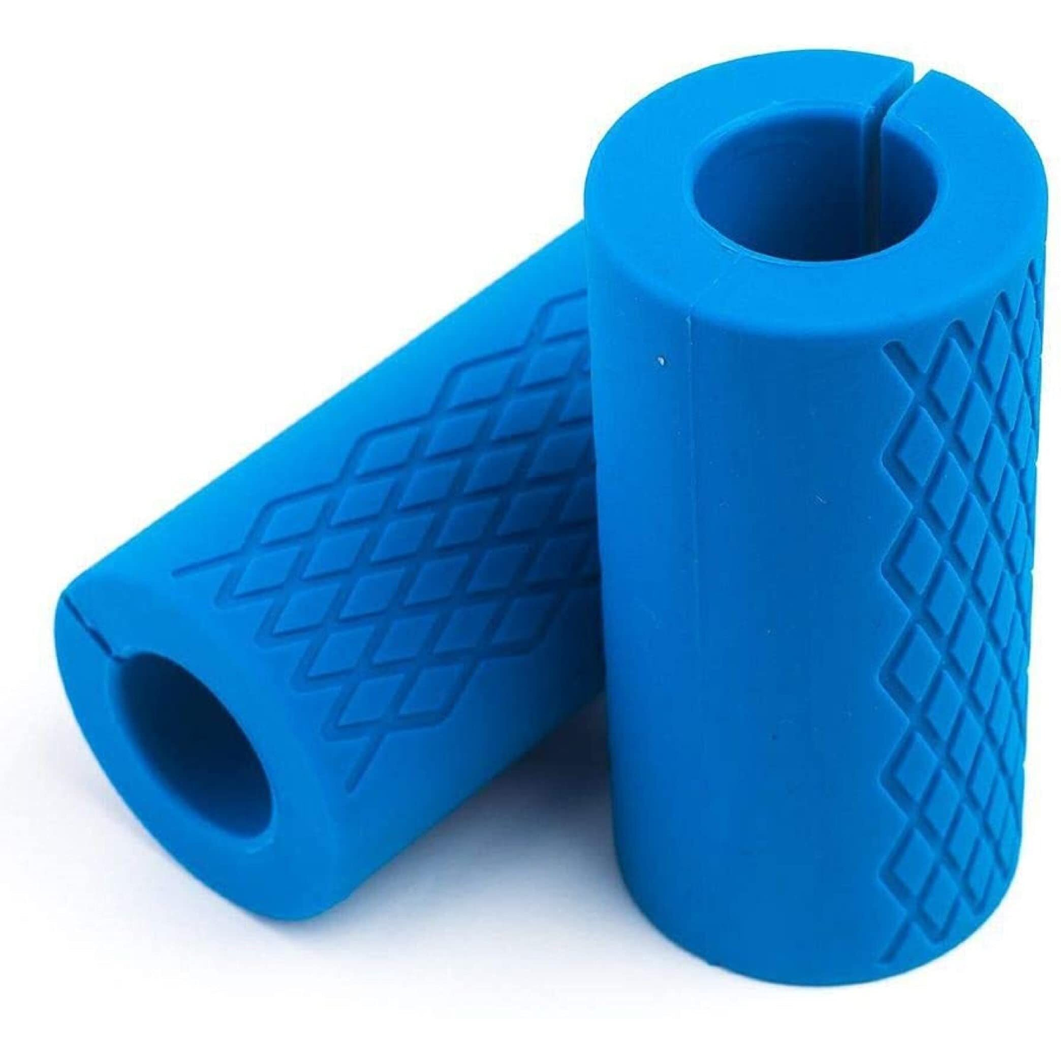 SHOPOFLUX Silicon Gym Dumbbell And Barbell Grips|Fat Bar Grip Fit Standard Barbell, Dumbell Handles, Bicep, Pull Up Bar, Rope Grips For Weight Lifting Fitness Training (Pack Of 2)
