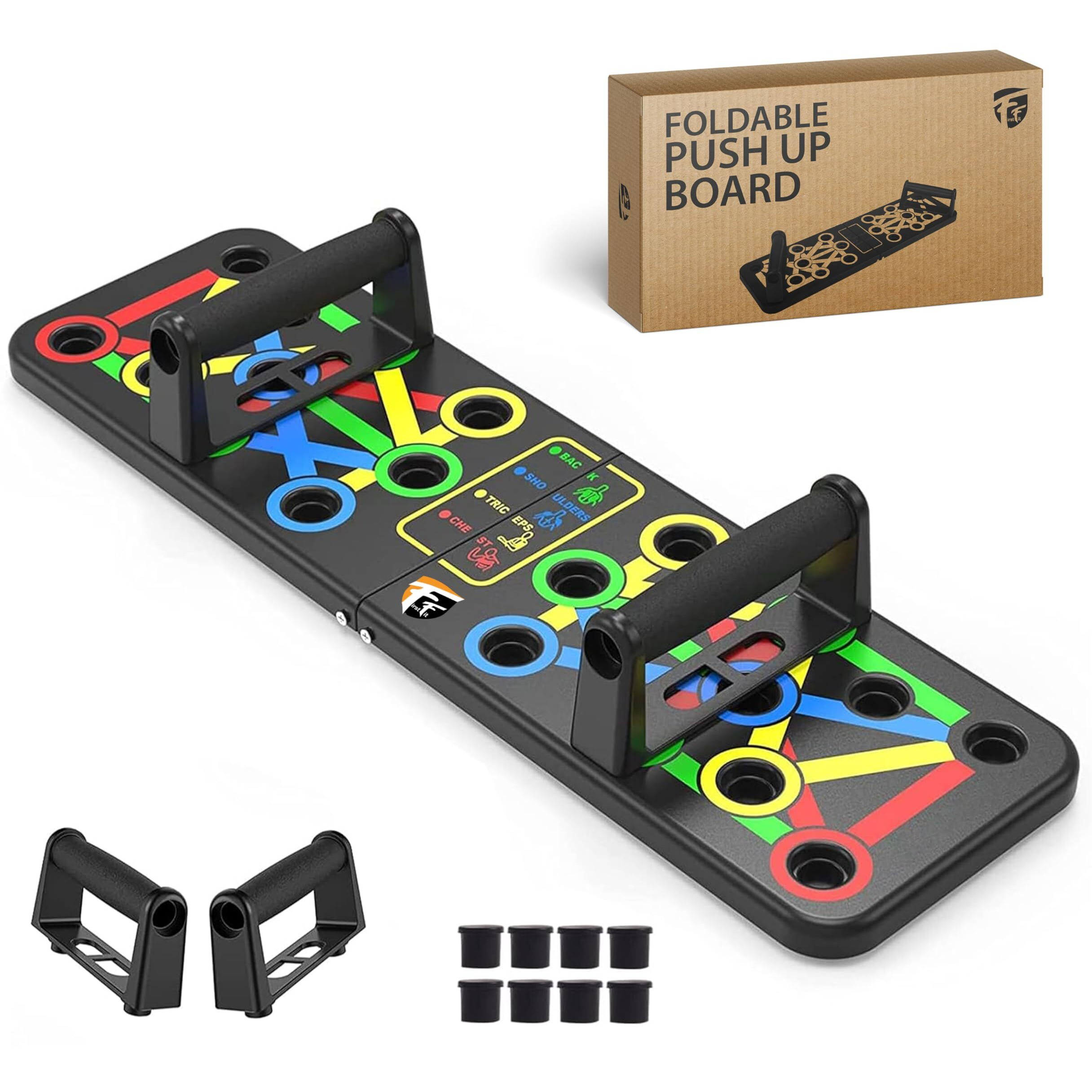FirstFit Push Up Board For Men 10 in 1 Pushup Board,Pushup Stand with Handles Fitness Equipment push up bar Chest Muscle Exercise Professional Gym Equipment for Men