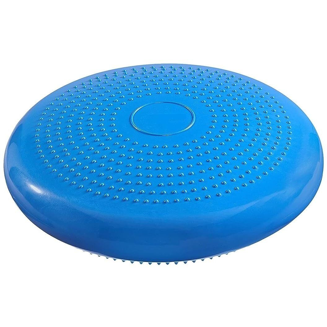 Inditradition Exercise Balance Board, Inflated Balance Stability Disc Cushion | 13 Inches Diameter (Blue)