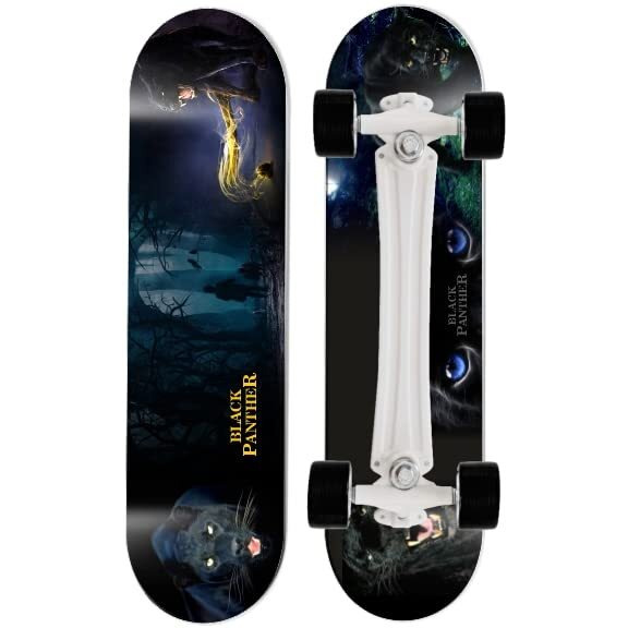Jaspo Dragon Fire Eco Medium Skateboard Combo (24 * 6 ) (Skateboard+Helmet+Elbow) (for Age Group 7 Years and Above)