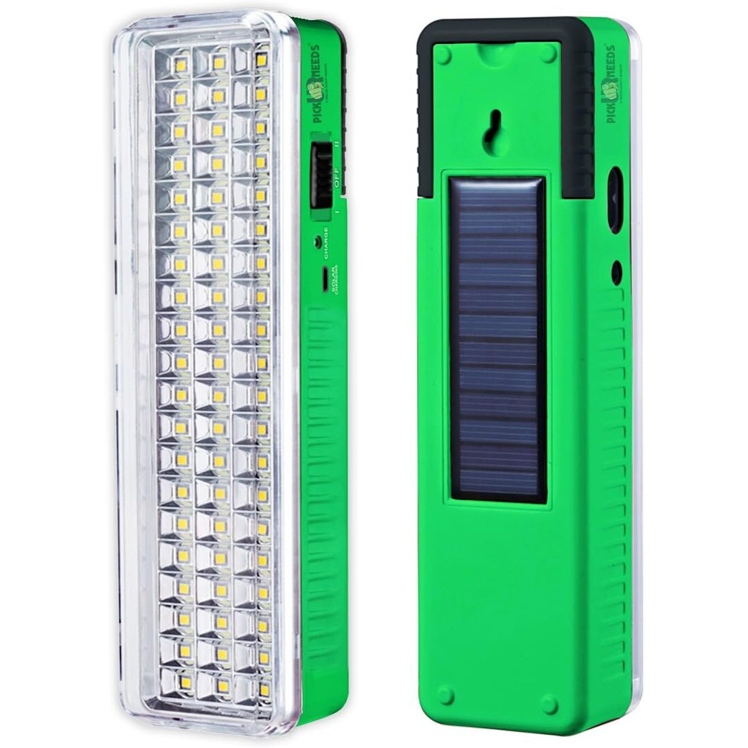 Pick Ur Needs Solar Rechargeable Emergency Charging Led Light 60 LED Rechargeable Home Emergency Lantern Light, Portable Lamp