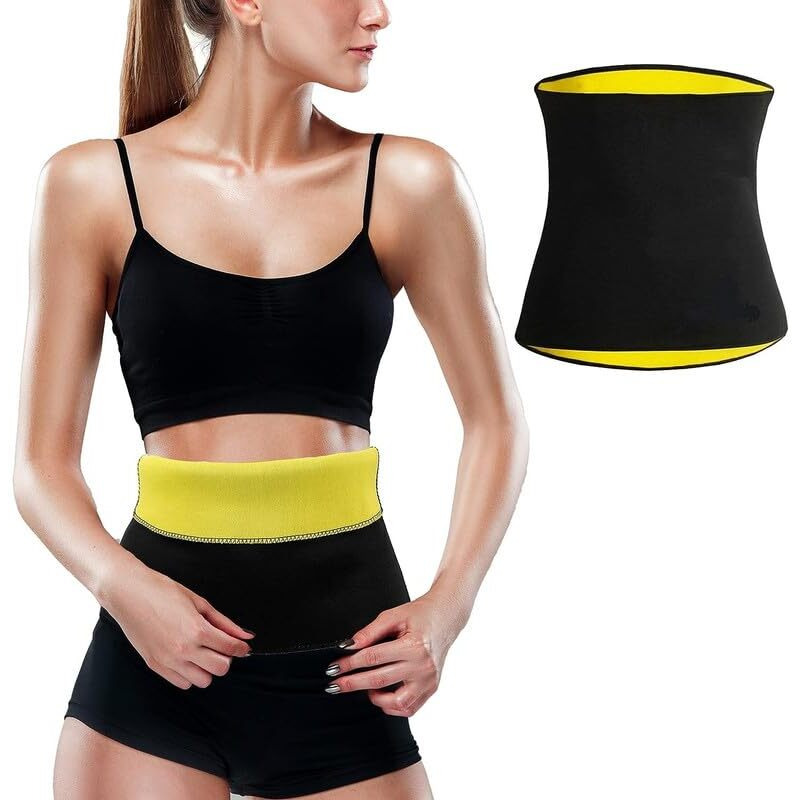 PROBUY Tummy Shaper for Women & Men Sweat Slim Belt Tummy Belt Shapewear for Belly. Body Shaper Belt for Stomach Fitness Belt for Exercise & Workout (Size L)