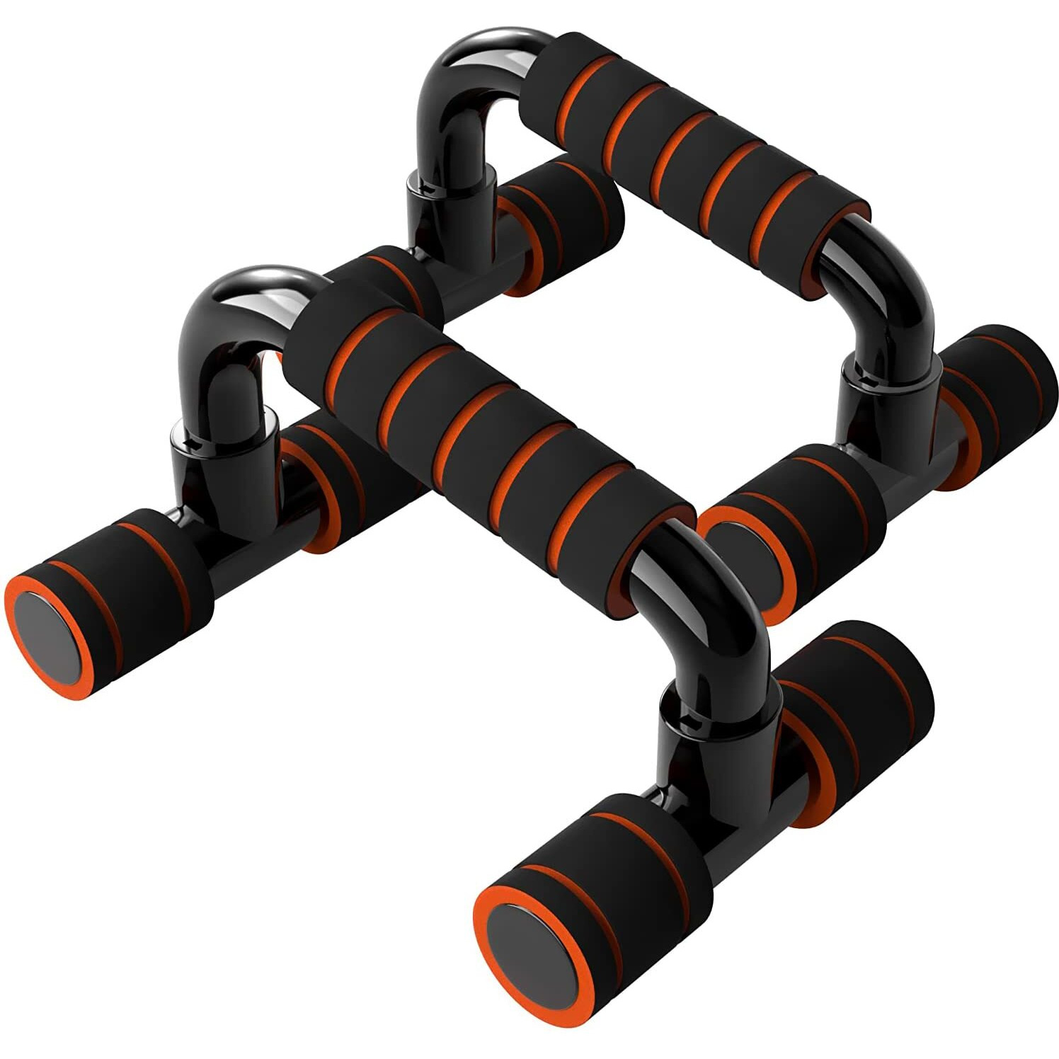 FirstFit Non-Slip Handles Push-Up Bars Stand | Push Up Handles with Cushioned Foam Grip and Non-Slip Sturdy Structure - Multicolor