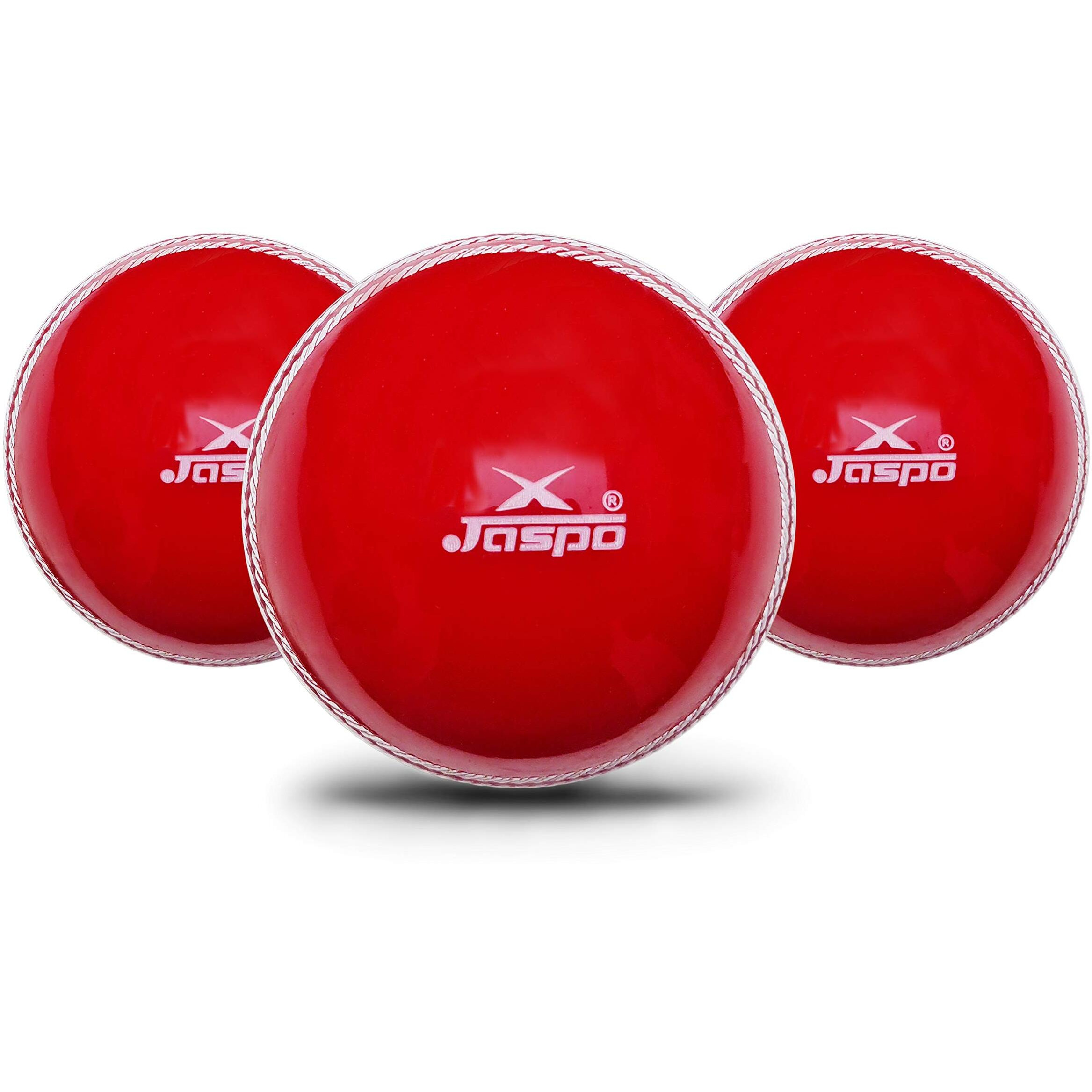 Jaspo T-20 Soft Pvc Cricket Balls Red (Pack Of Three) Standard Size - Pvc