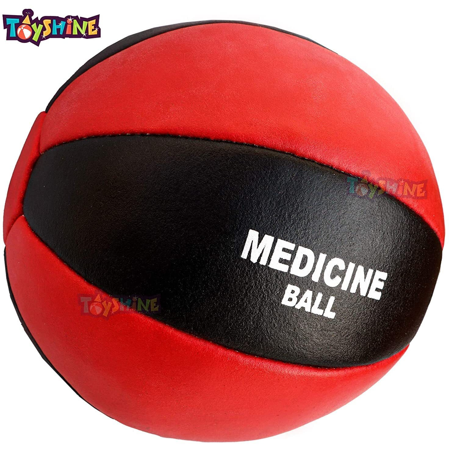 Toyshine 2 Kg (Leather) Medicine Ball, Soft Shell With Non-Slip Grip For Exercise & Fitness, Weightlifting, Trx, Plyometrics, Cross Training Sstp,Multicolor