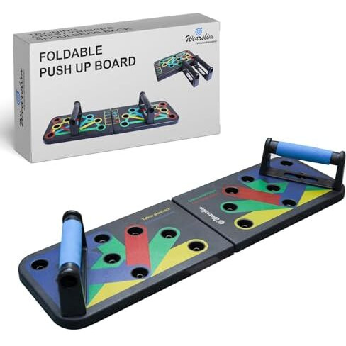 Wearslim Professional Push Up Board for Men Women Multifunction 12 in 1 Pushup Board Fitness Equipment Pushup stand Board Body Building Gym Equipment for Men and Women | 1 Year Warranty