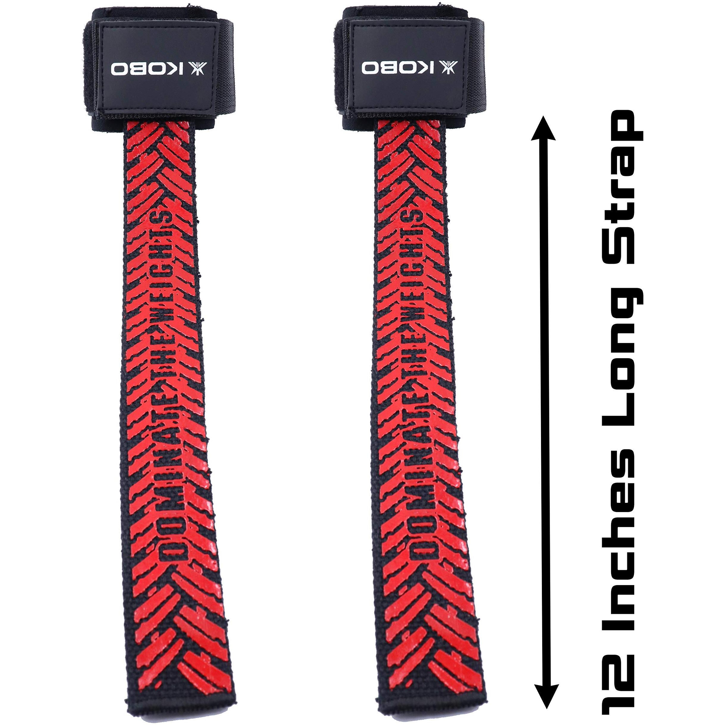 Kobo WTA-48 Wrist Wrap Weight Lifting Straps with Wrist Support, Free Size (Multicolour)