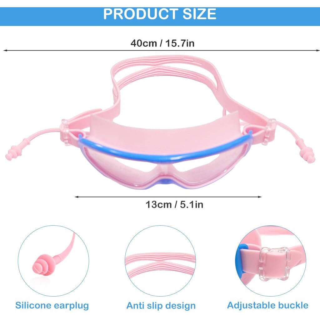 PROBEROS Swimming Goggles for Kids with Ear Plugs, Anti-Fog UV Protection Swimming Glasses for 3-16 Years Children, No Leaking Swim Glasses Professional Adjustable Strap Comfort fit