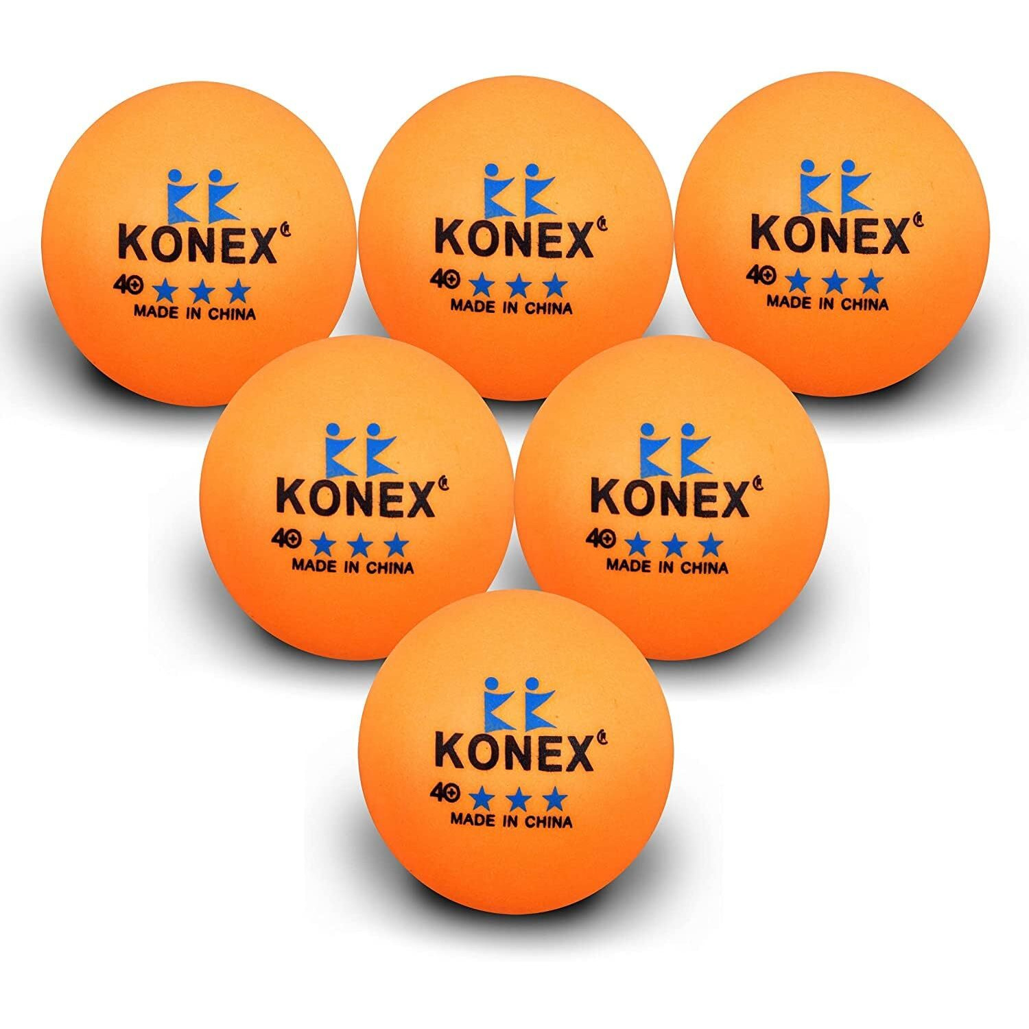 Brand Conquer Plastic 3 Star Table Tennis Balls|Ping Pong Balls, High-Performance 40+ Abs Training Balls Advanced Table Tennis Balls, Ping Pong Balls For Competition And Training - Orange