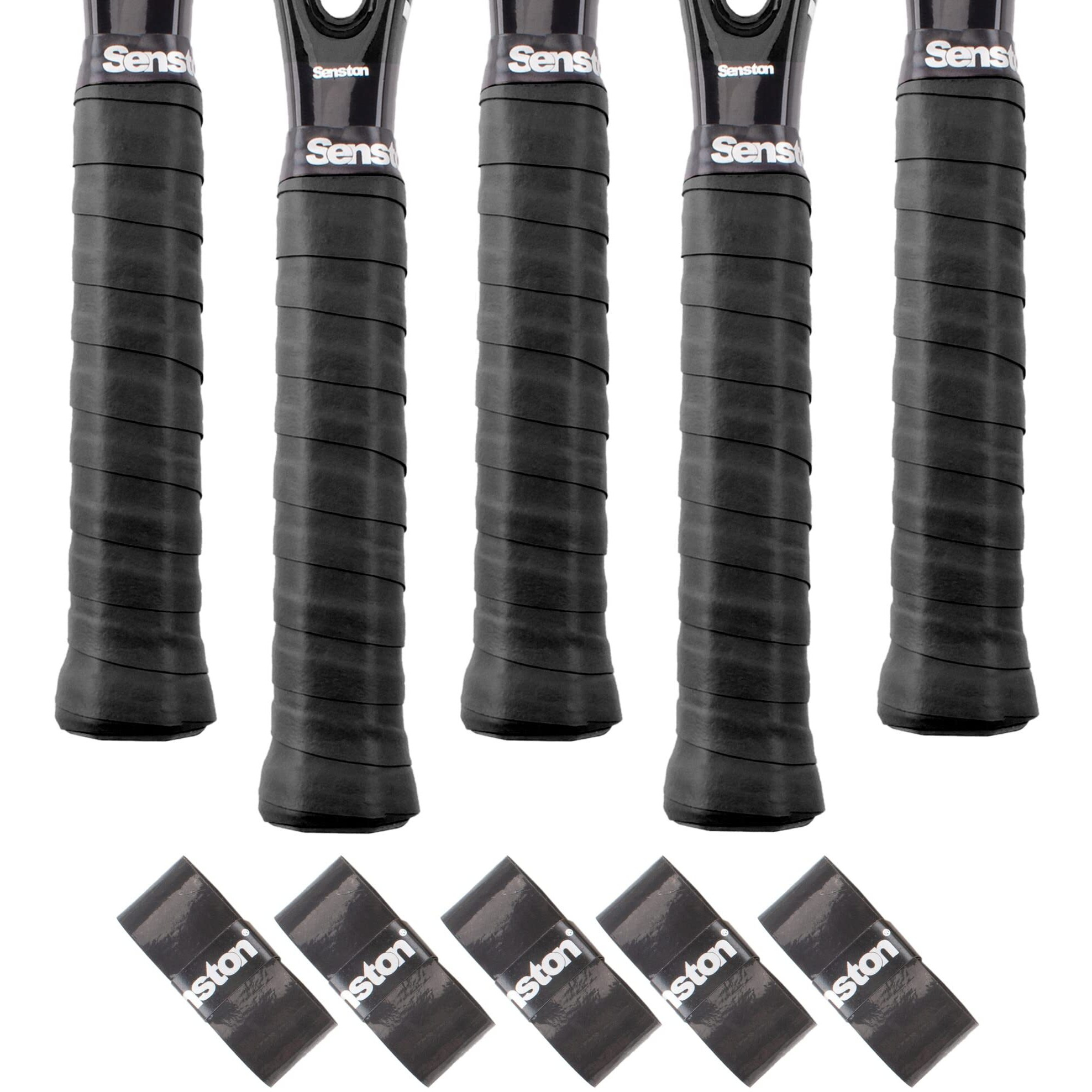 Senston Overgrips Pack of 5 Squash Racquet Grips Tennis Badminton Pickleball Racket Grip Tape