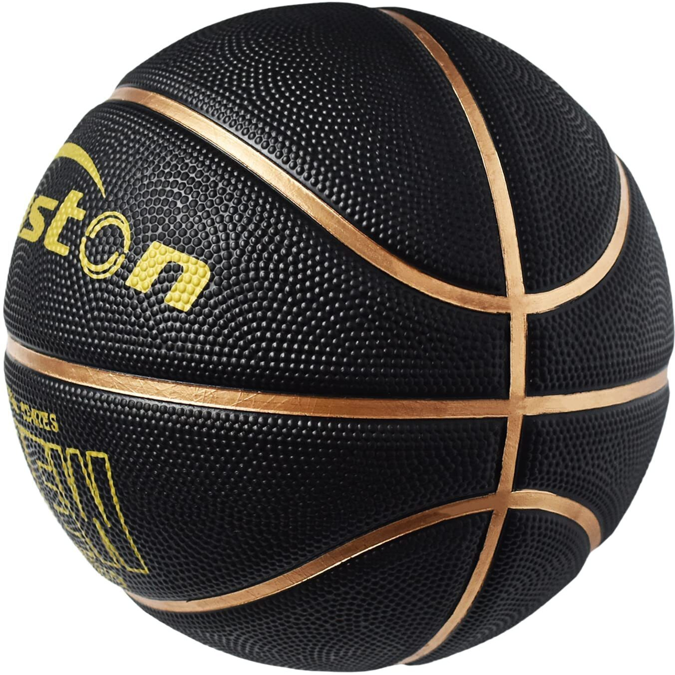 Senston Kids Basketball Size 5 With Pump,Basket Ball Match Game Indoor/Outdoor Street Basketball For Children, Black