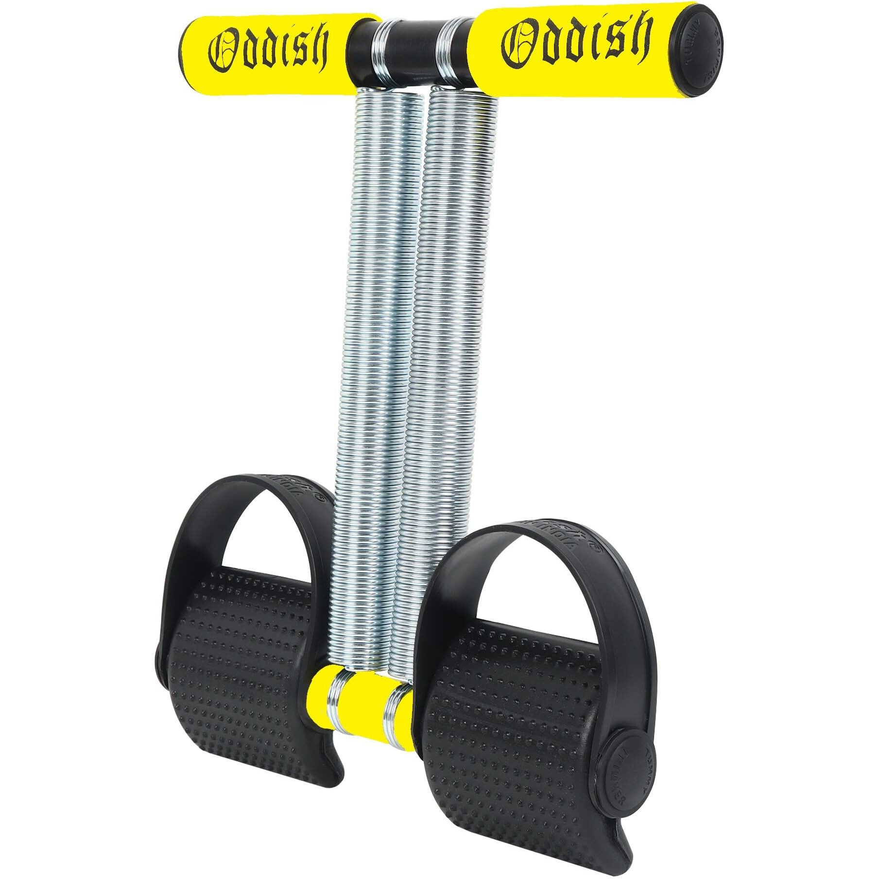 ODDISH Way to Fitness Tummy Trimmer - Standard/Large, Dual Spring, Yellow - Abdominal and Waist Trimmer for Men & Women