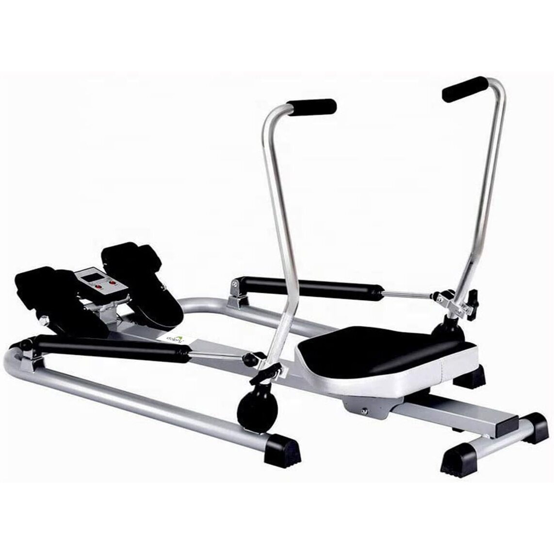 Dolphy Rowing Machine with Digital Indicator | Smooth Hydraulic Seat Roller for Home Gym Cardio Workout