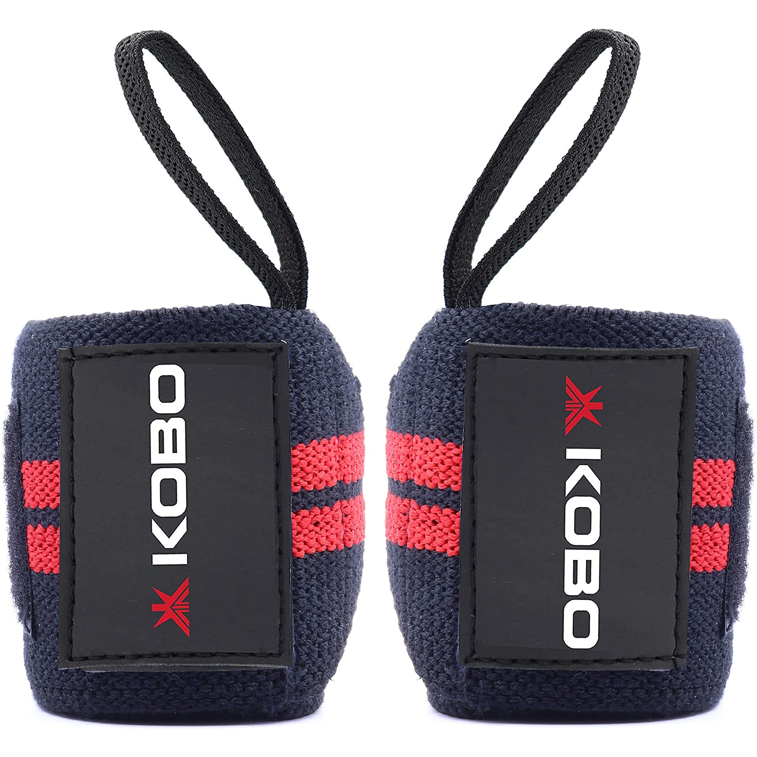 Kobo WTA-04 Power Cotton Gym Support (Black/Red)