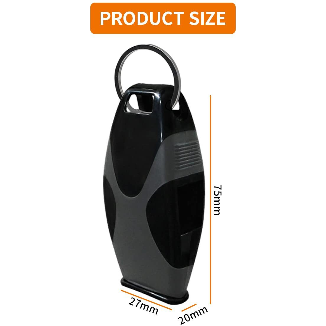 Proberos Whistle for Sports Coach,Sports Whistles with Lanyard, Whistle for Football Coach, Boxing Referee (Black)