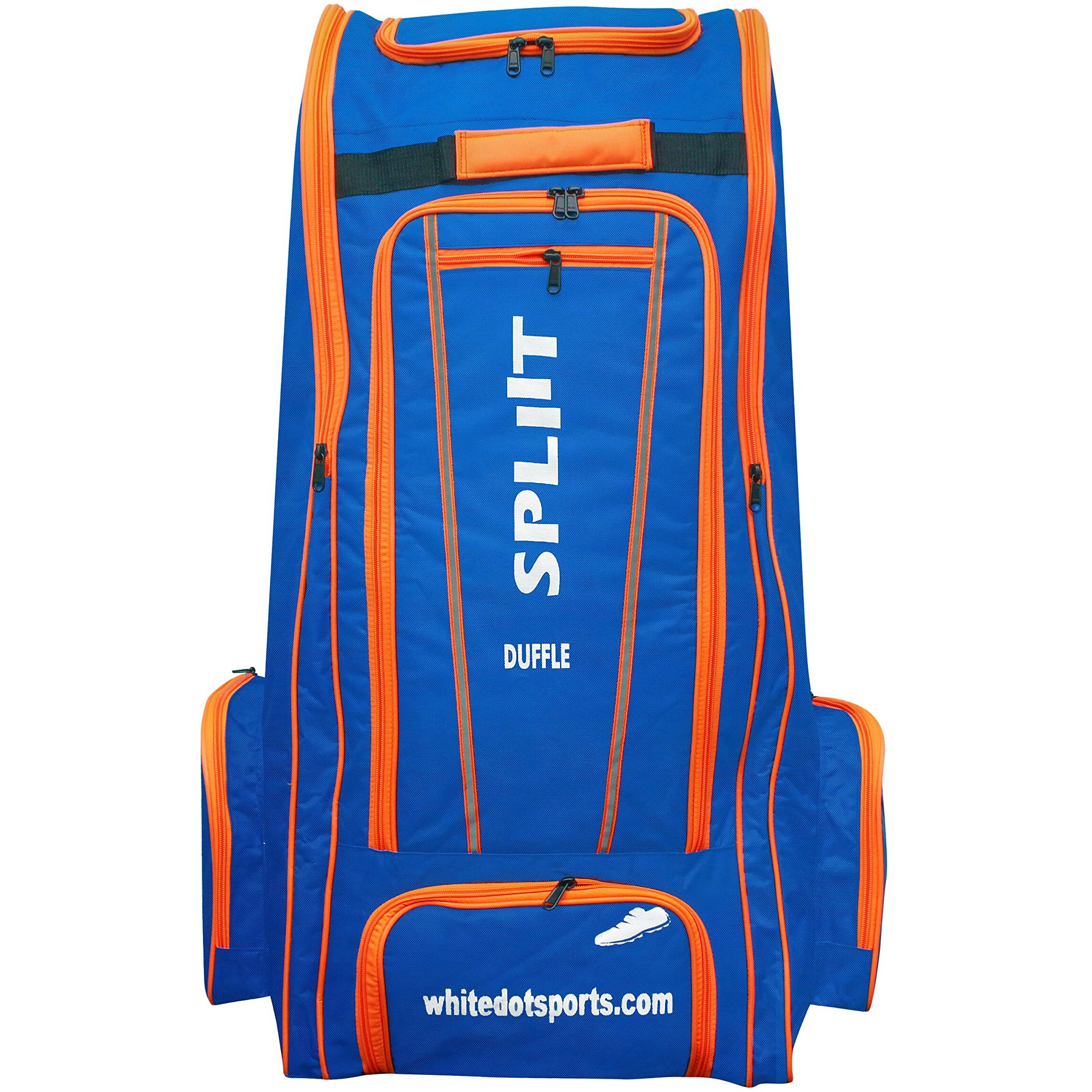 WHITEDOT SPORTS Polyester Spliit Duffle Cricket Kitbag Pack of 1|Blue|Large|