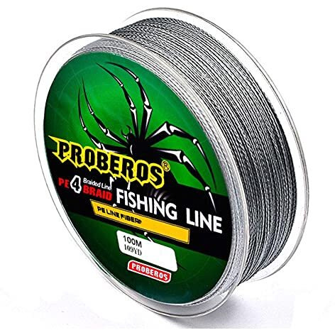 Zorbes PROBEROS 100M Durable Colorful PE 4 Strands Monofilament Braided Fishing Line Angling Accessory, Durable Fishing Wire