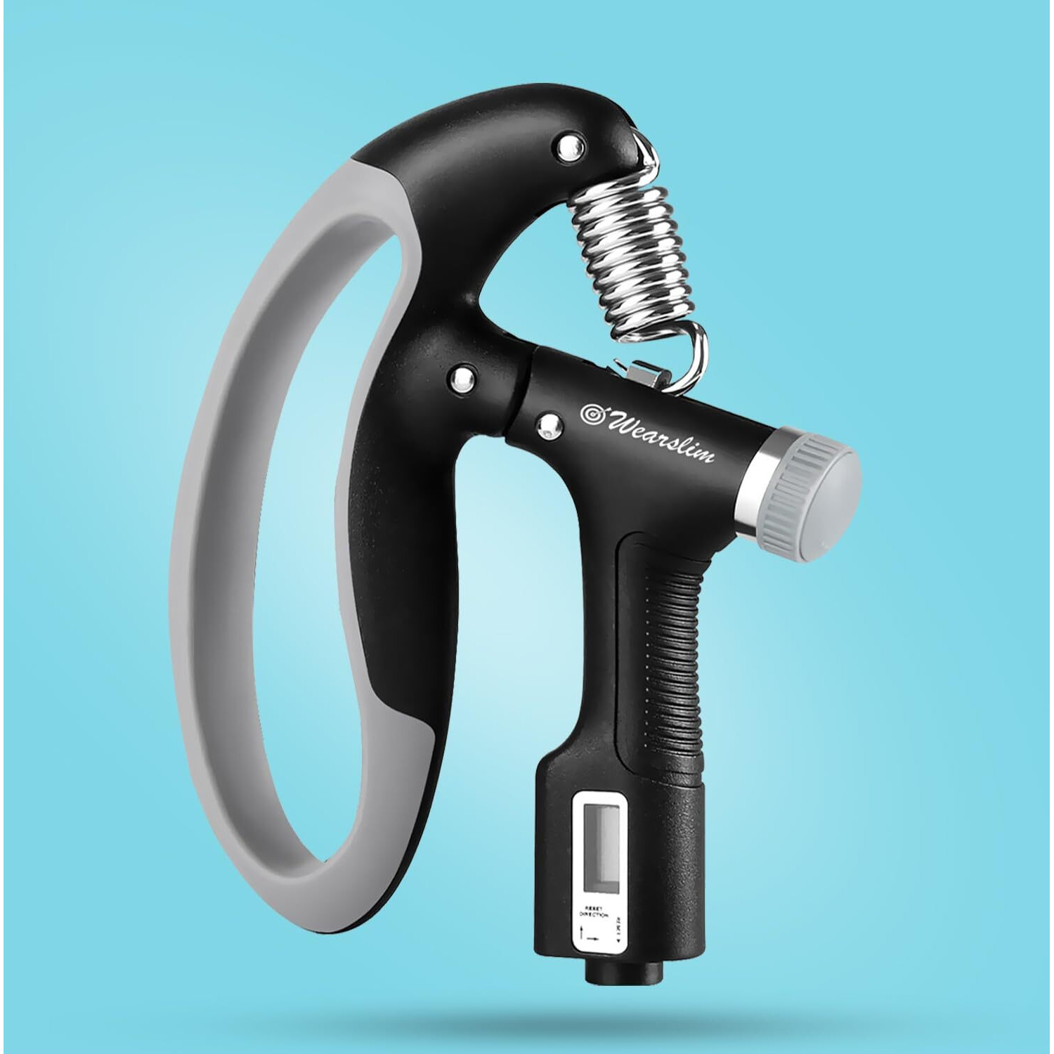 Wearslim Adjustable Hand Grip Strengthener With Resistance (10KG - 100KG), Hand Gripper Forearm Exercise Finger Exercise Power Gripper for Men & Women for Gym Workout With Counter - Assorted Color