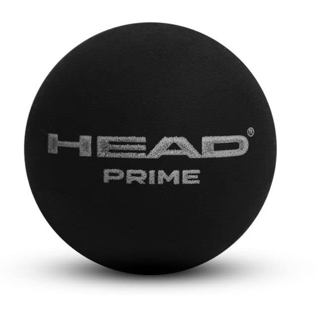 HEAD Prime Double Dot Squash Ball, Black Pack Of 3