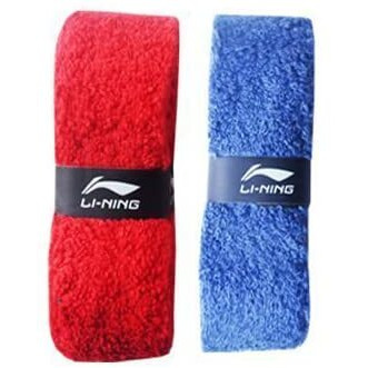 Li-Ning GC002 Cotton Single Layer Towel Grip for Badminton Racquet (Multicolour) Pack of 2