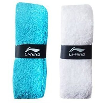 Li-Ning GC002 Cotton Single Layer Towel Grip for Badminton Racquet (Multicolour) Pack of 2