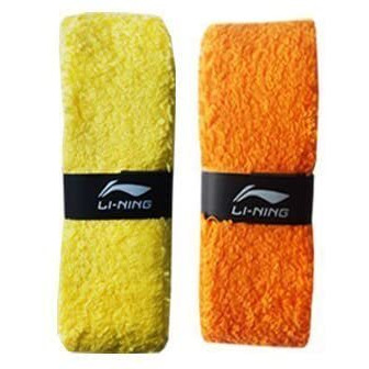 Li-Ning GC002 Cotton Single Layer Towel Grip for Badminton Racquet (Multicolour) Pack of 2