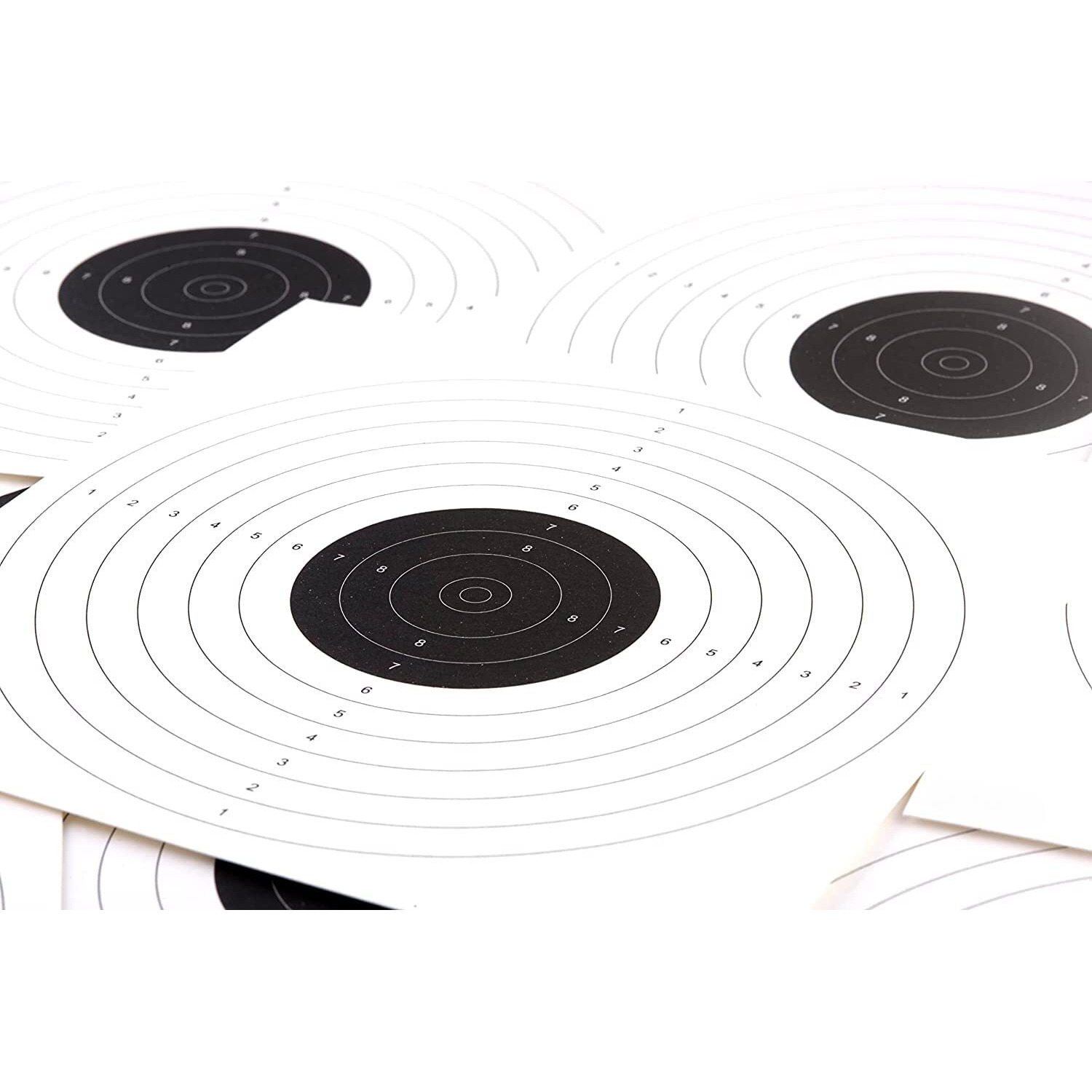 Generic 10M Air Pistol Targets (Hard Paper, White Card)-100Pc