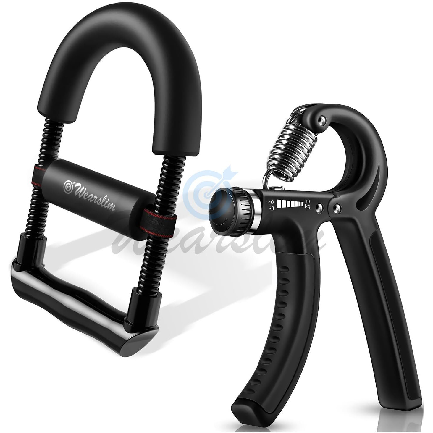 Wearslim Professional Wrist Forearm Exerciser with Adjustable 10-40Kg Hand Strengthener, Hand Gipper & Wrist Strengthener for Workout and Strength Training - Assorted