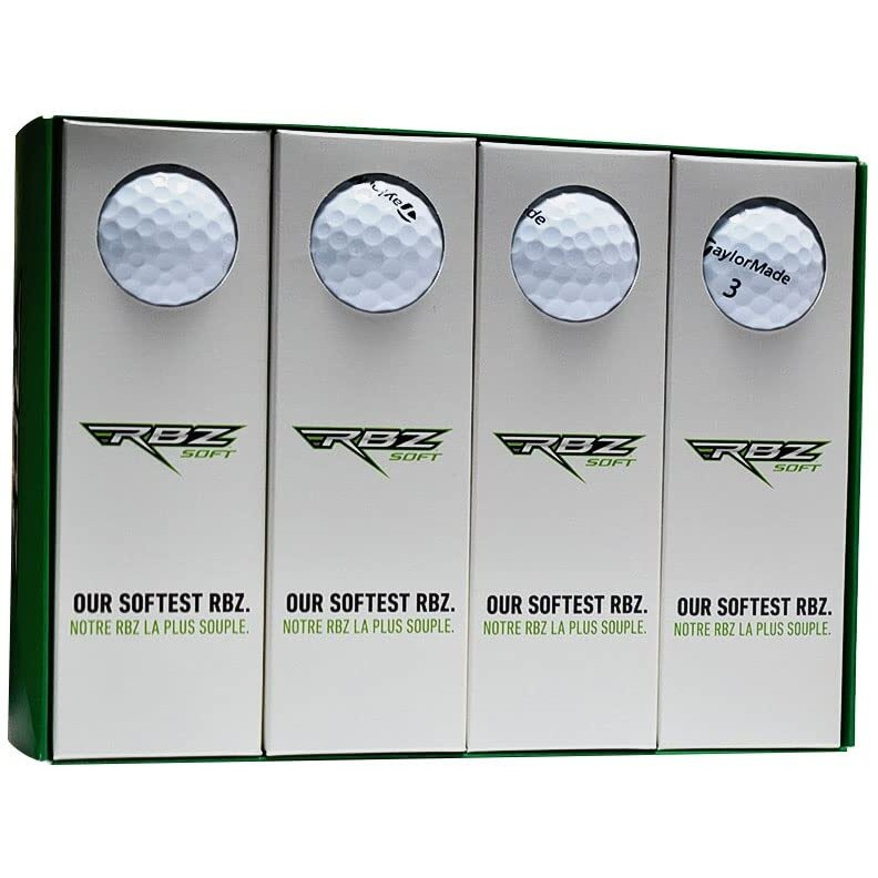 TaylorMade RBZ Soft Golf Balls - White Color (Pack of 12) | Latest 2021 Edition | Extreme Soft Feel | Best for Mid & High Handicap