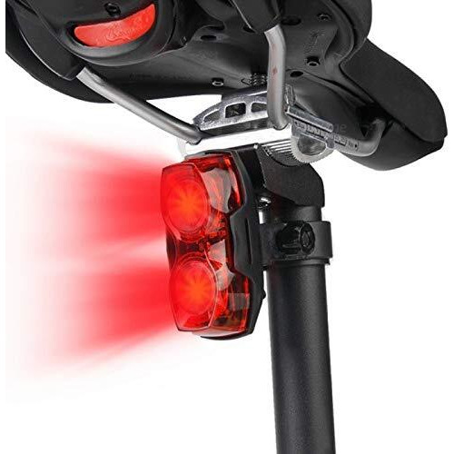 Inditradition Bicycle 2-in-1 Flash Tail Light | Inbuilt 2 Laser & 5 LEDs, Multi-Functional 7 Modes (Red)