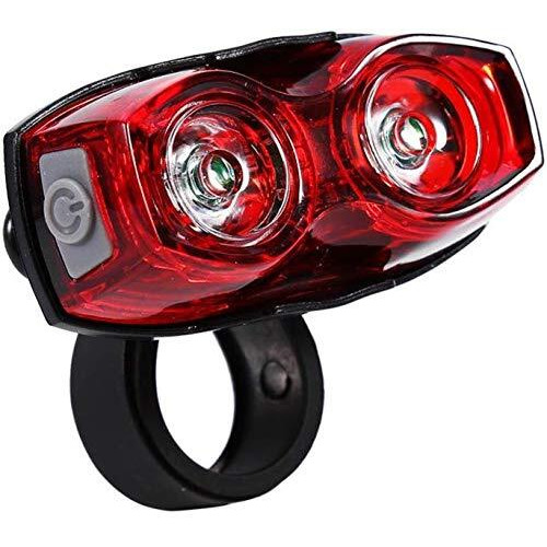 Inditradition Bicycle 2-in-1 Flash Tail Light | Inbuilt 2 Laser & 5 LEDs, Multi-Functional 7 Modes (Red)