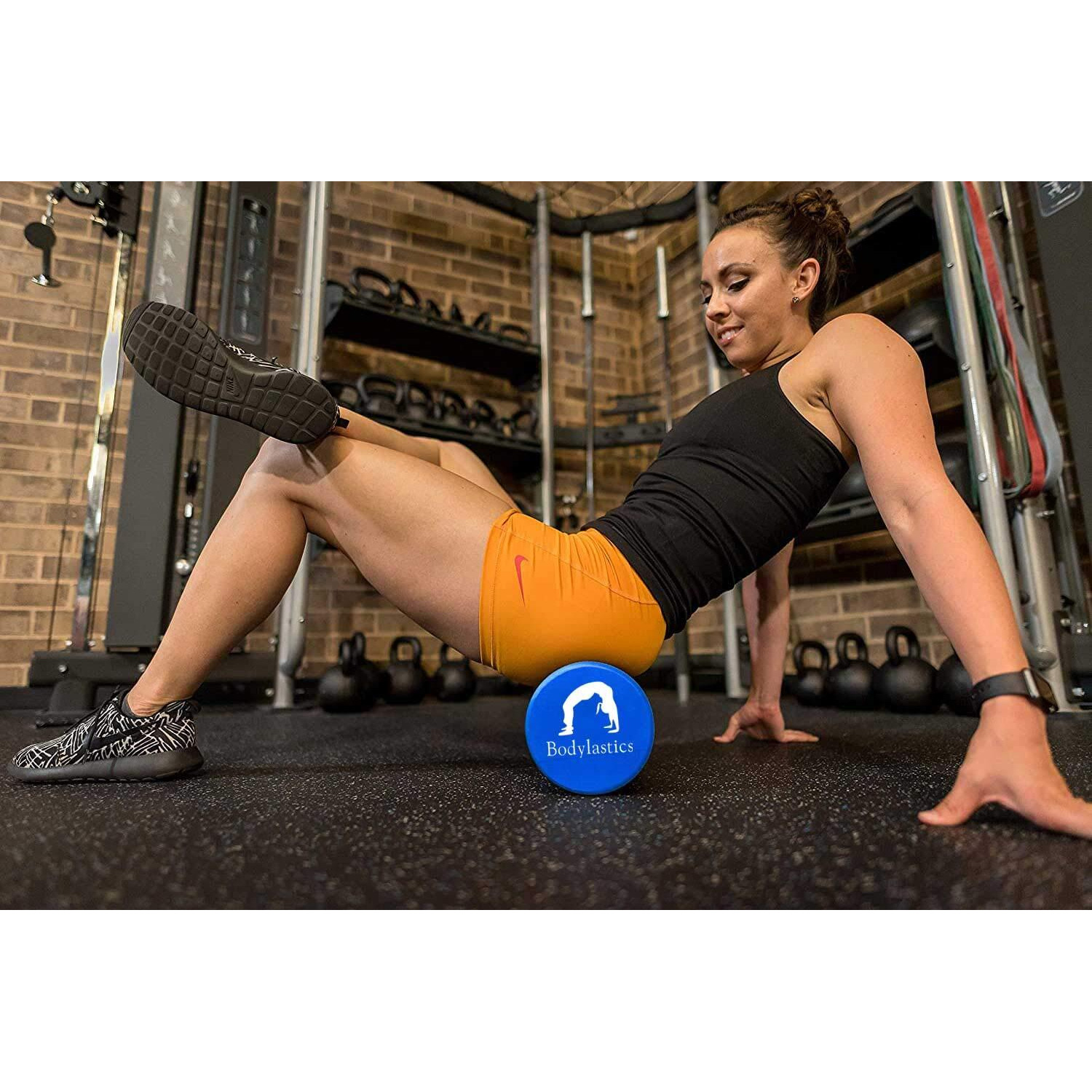 Bodylastics 30cms EVA Dotted Foam Roller for Deep Tissue Massage, Relief from Sore Muscles Pain, Pre & Post Exercise Fitness Workout Sessions
