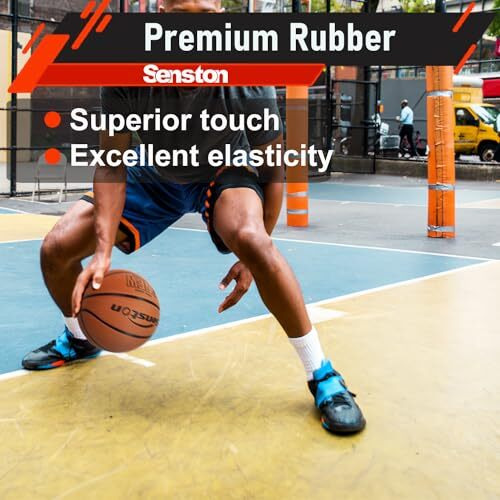 Senston Basketball 29.5  Leather Basketball Outdoor Indoor Mens Basketball Ball Official Size 7 Outdoor/Indoor Game Brown Basket Ball