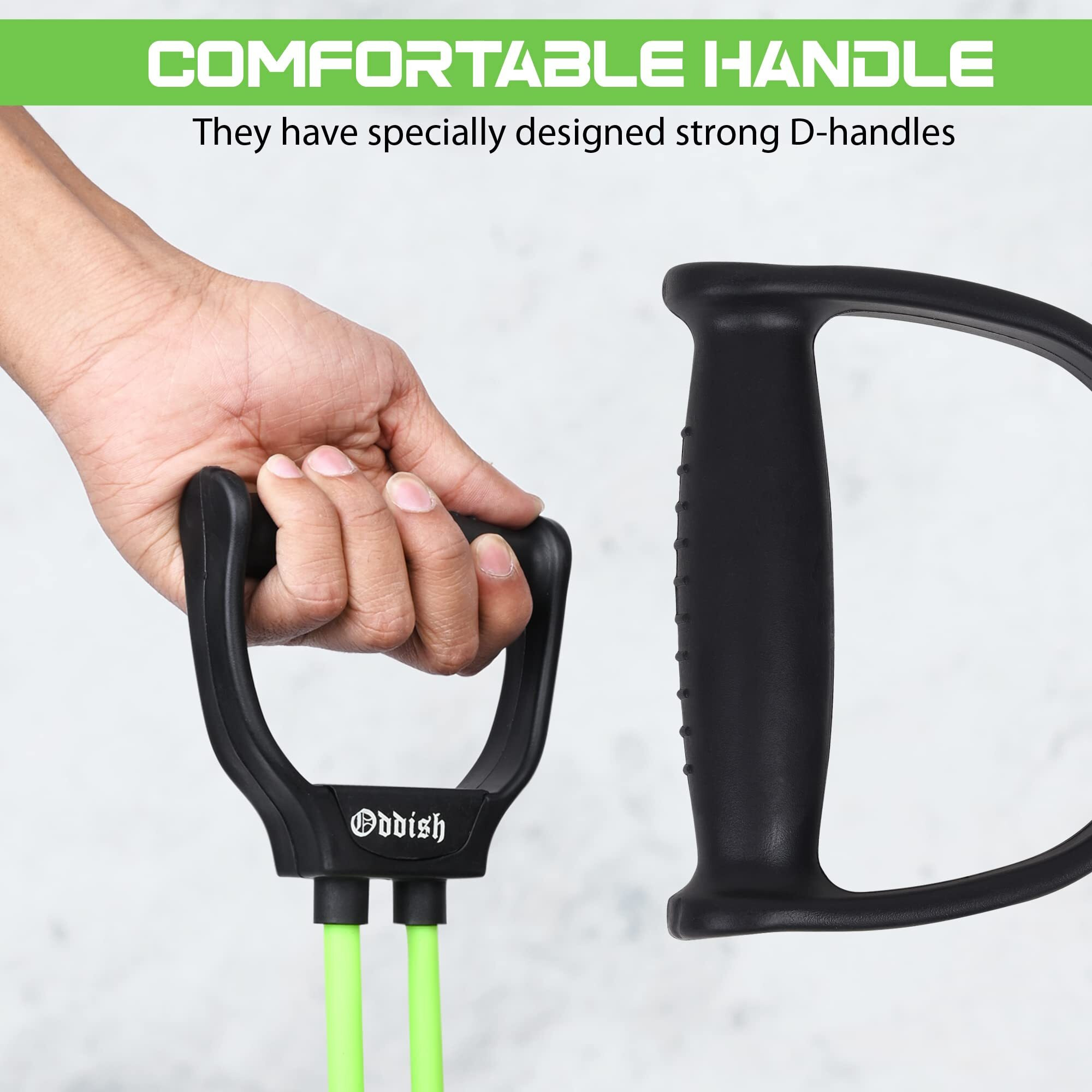 ODDISH way to fitness 11 in 1 Resistance Bands/Toning tube Double and Single/Tummy trimmer/Large & Standered Springs Combo Pack for Man & Women (RESISTANCE TUBE, DOUBLE TUBE)