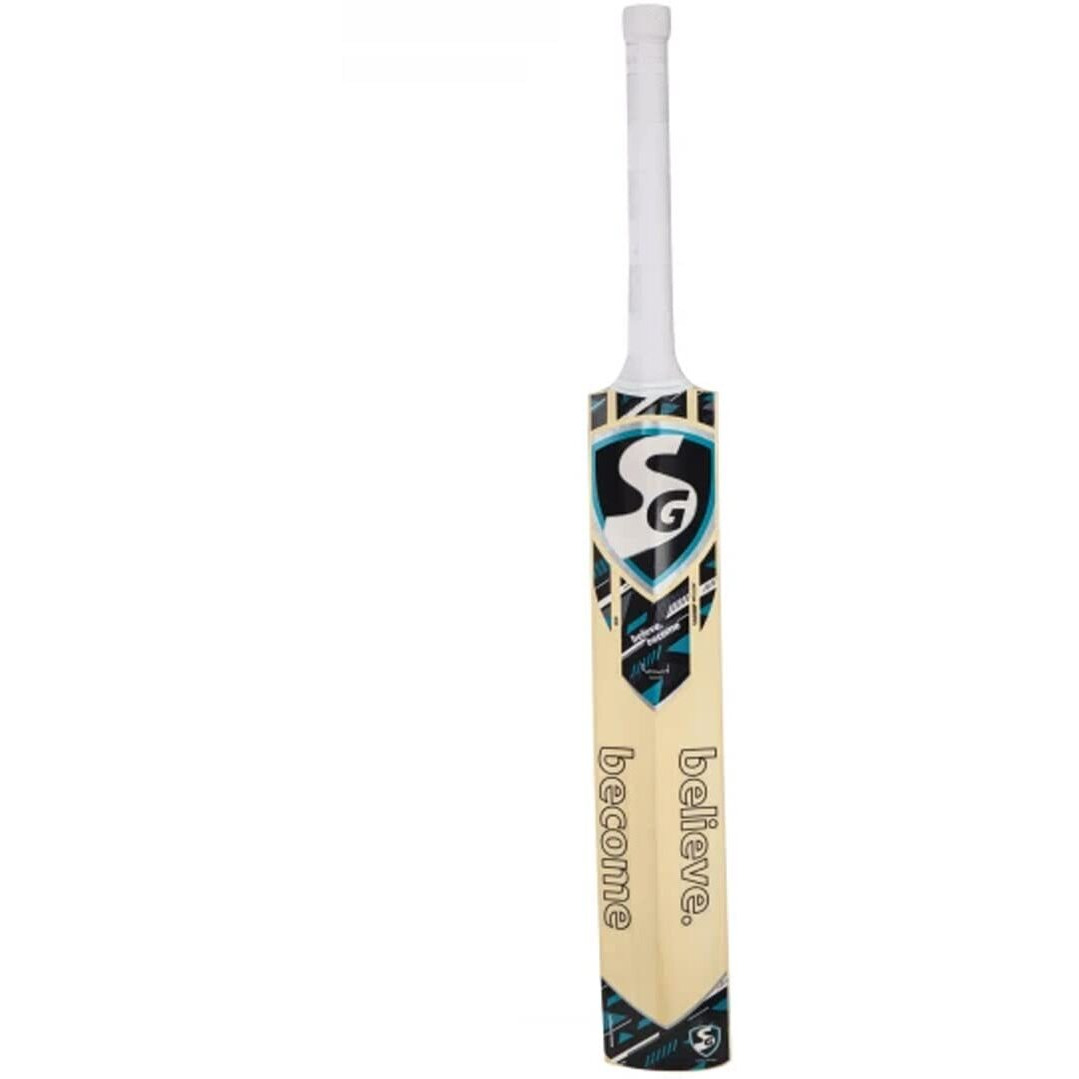 SG Eco Duffle Kashmir Willow Full Cricket Kit, Black/Blue - Size 4