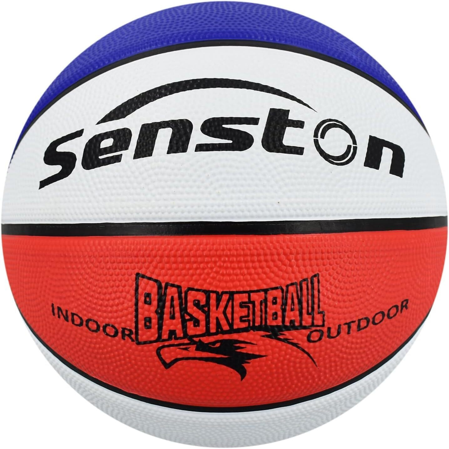 Senston Basketball 29.5  Leather Basketball Outdoor Indoor Mens Basketball Ball Official Size 7 Outdoor/Indoor Game Basket Ball Color Red/Blue 703