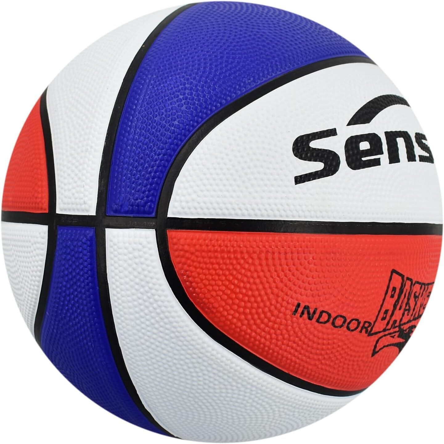 Senston Basketball 29.5  Leather Basketball Outdoor Indoor Mens Basketball Ball Official Size 7 Outdoor/Indoor Game Basket Ball Color Red/Blue 703