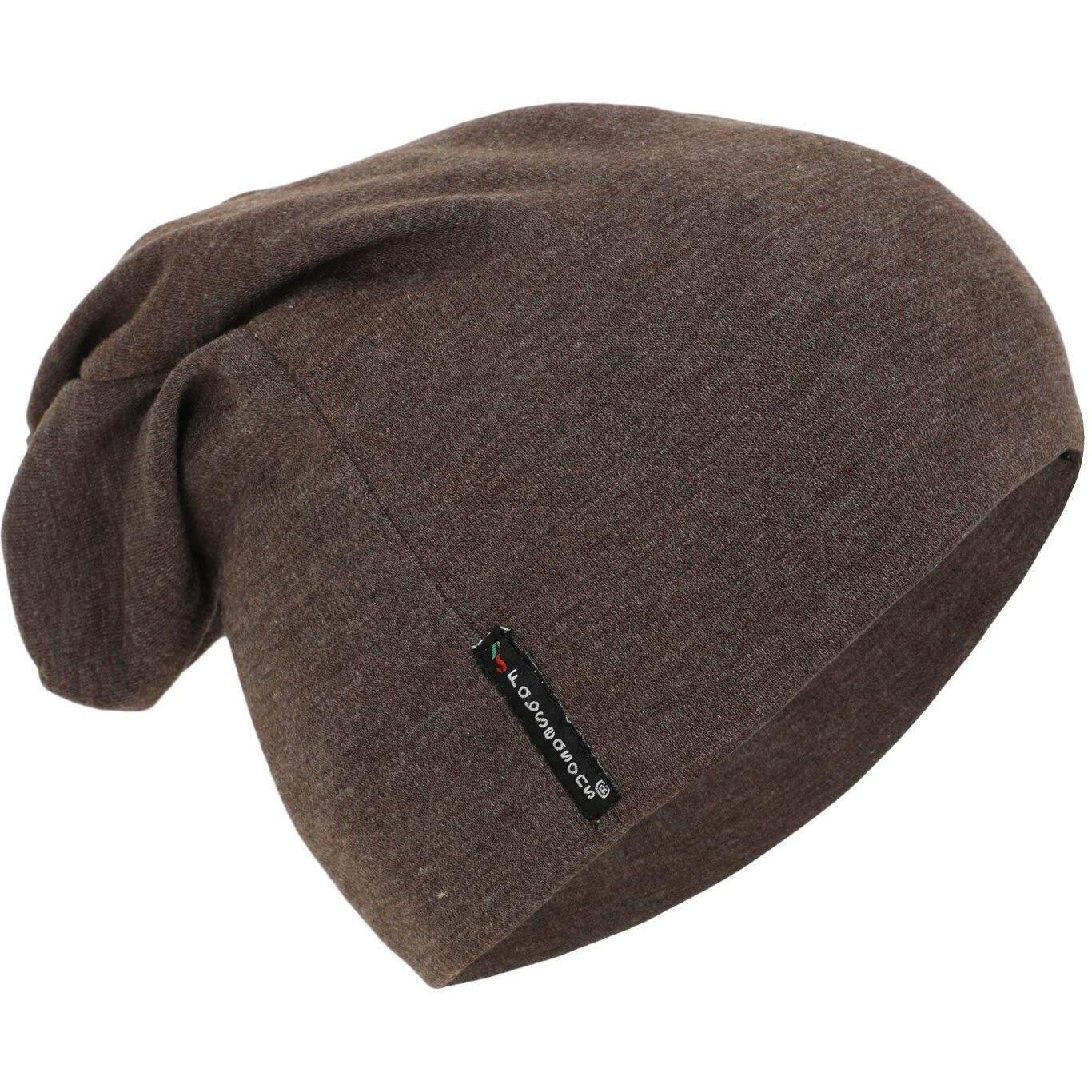 FabSeasons Cotton Slouchy Beanie and Skull Cap for Summer, Winter, Autumn & Spring Season, Can be used as a Helmet Cap too (Brown)