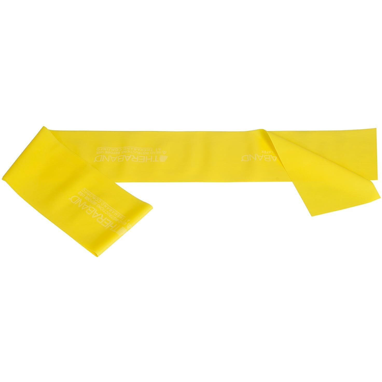Theraband Yellow Thin/Light Resistance Latex Free Exercise Band 6 Feet(Length) x 4 Inches(Width)