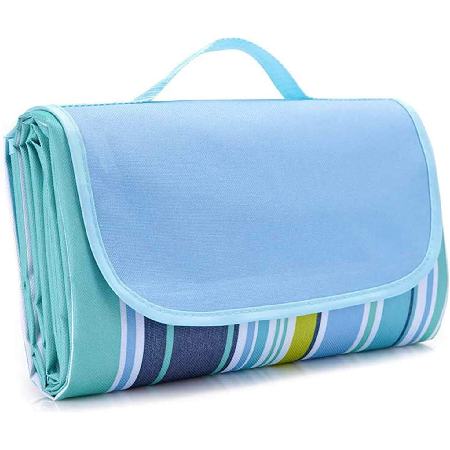 SENTAVIL Picnic Mat Large Outdoor Waterproof Sand Proof Portable Foldable Picnic mat for Lightweight for Spring Summer Vacation Camping, Beach, Park (1 Pc, Blue, 175x150 cm)