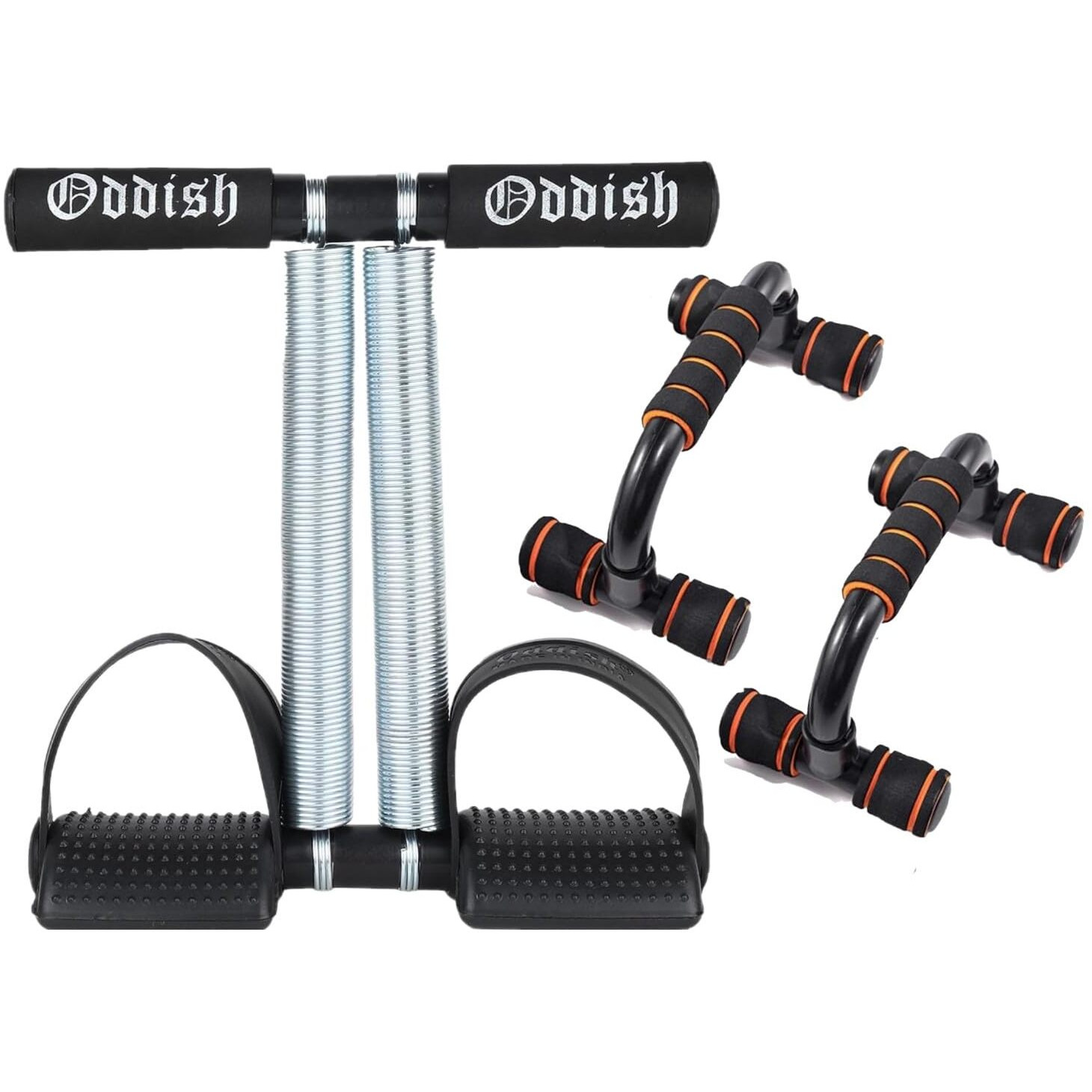 ODDISH way to fitness Tummy Trimmer with Twister and Toning Tube and hand Grip and ab exerciser and push up stand combo Pack for man and women (TUMMY TRIMMER WITH PUSH UP BAR)