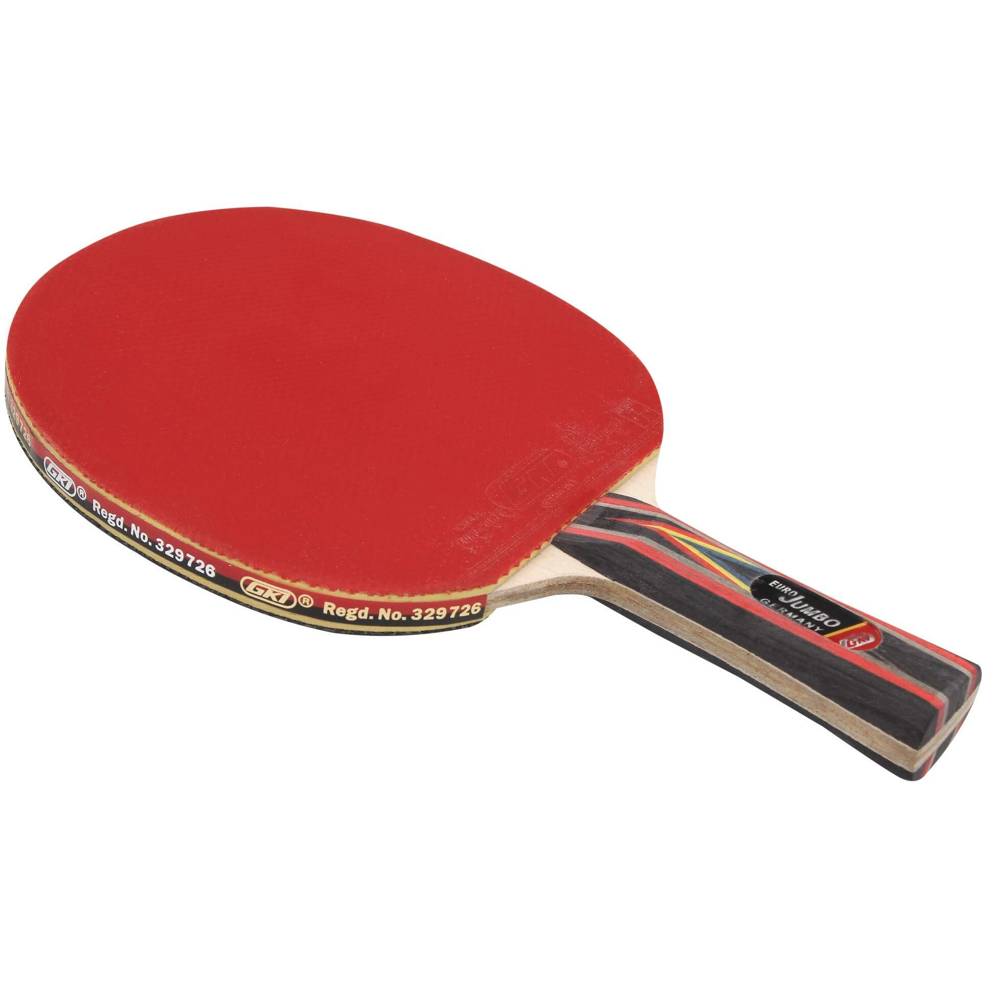 GKI Euro Jumbo Wood Table Tennis Racquet Multicolor